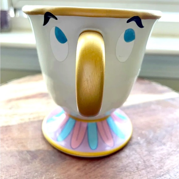 Disney Authentic Beauty and the Beast Chip Mug Ceramic Tea Cup Decoration - Picture 1 of 5